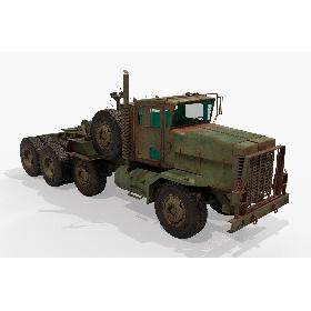 M747 Oshkosh green Truck 3D model
